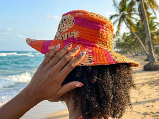 Safari Orange Sun Hat
