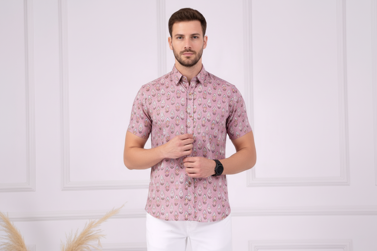 Desert Tradition Designer | Handmade Block Print Premium Cotton shirts for men | Regular Fit