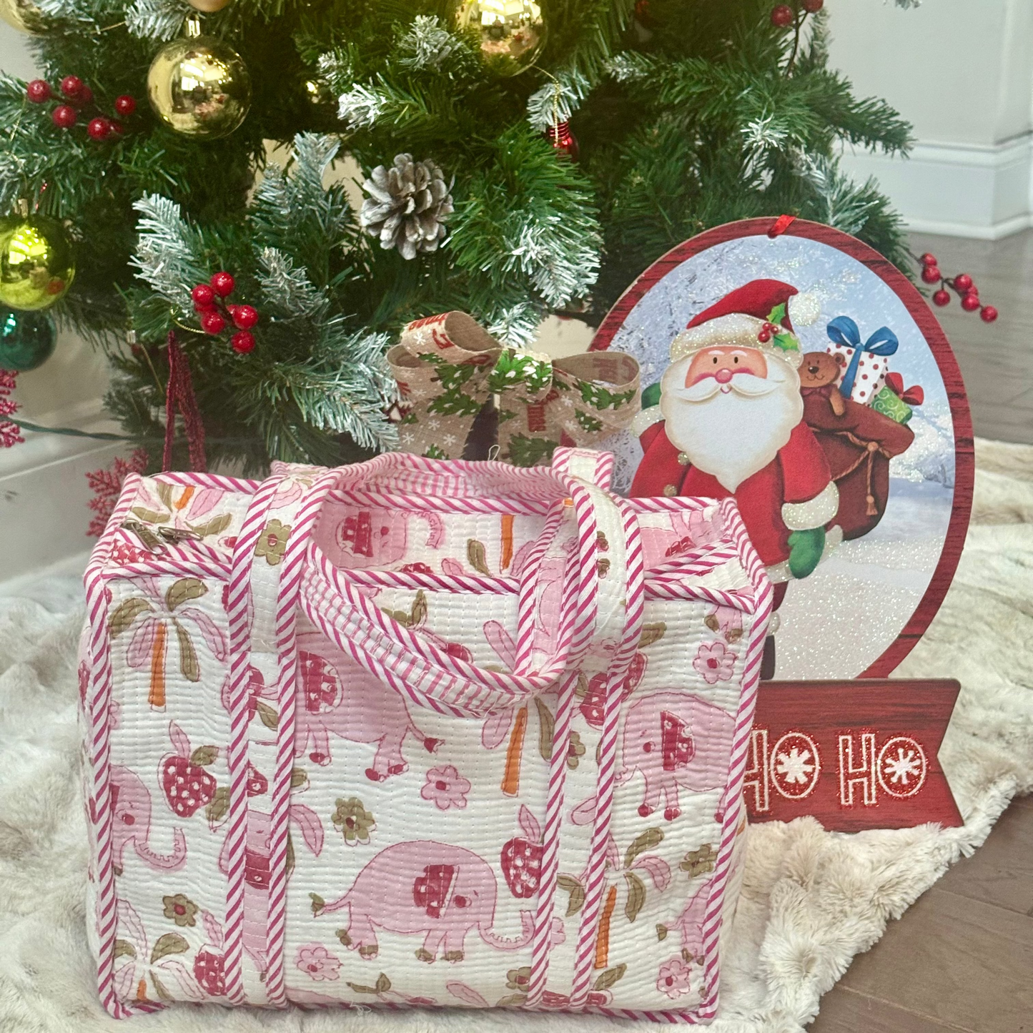 Pink Elephant Tote