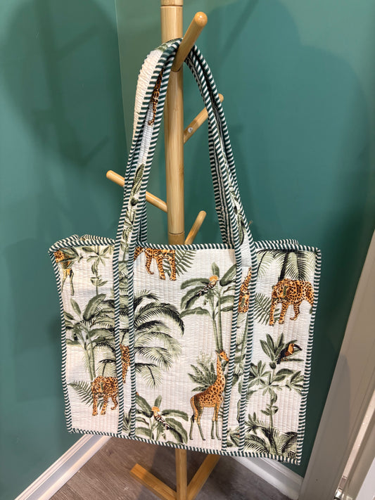 Green Safari Tote