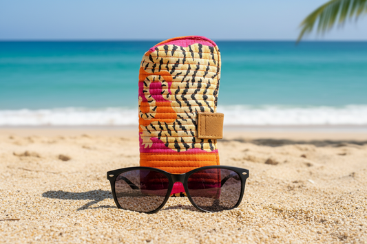 Orange Cheetah Sunglass Cover