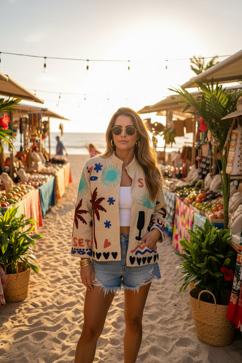 Coastal Sunset Reversible Jacket