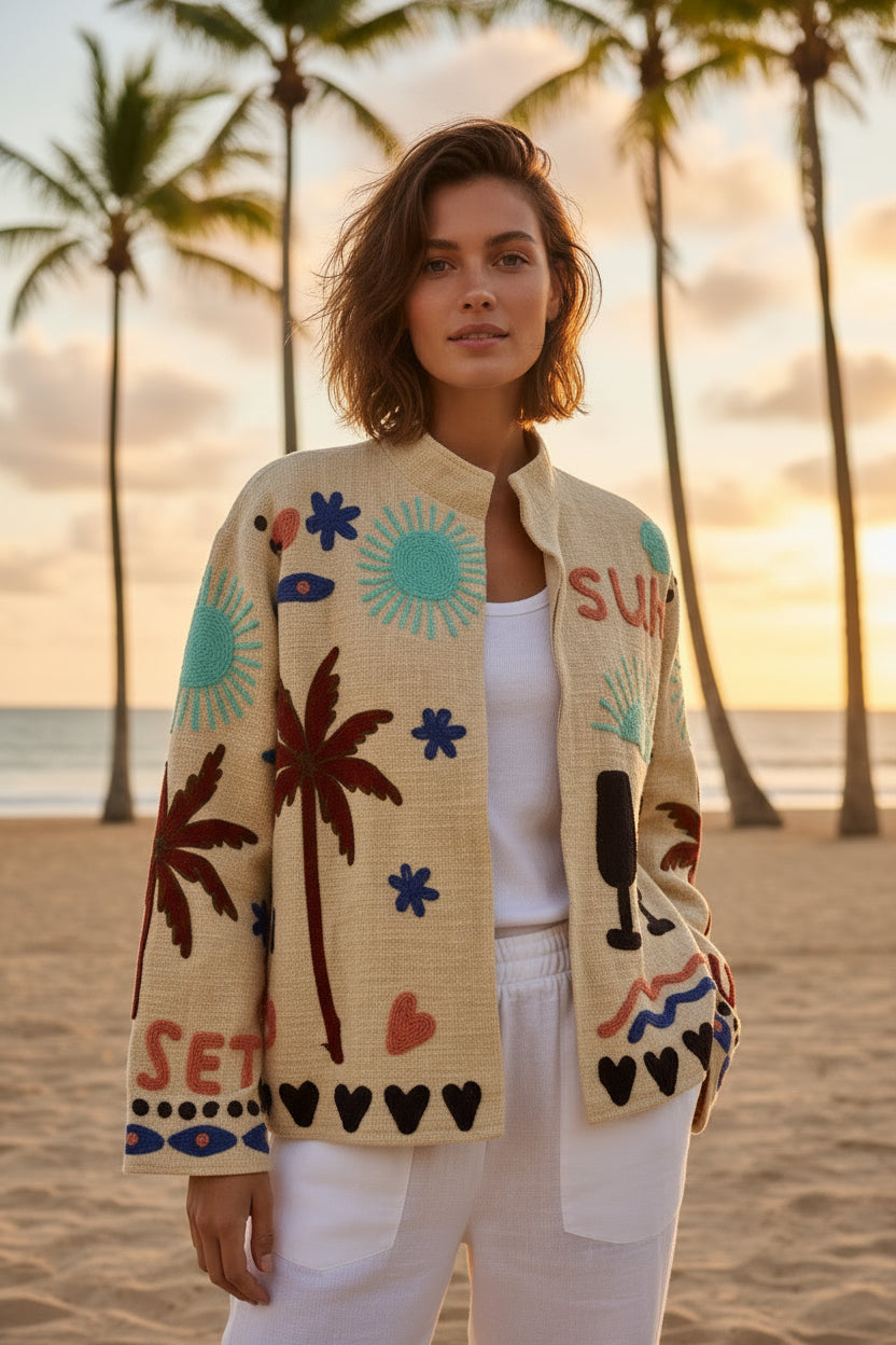 Coastal Sunset Reversible Jacket