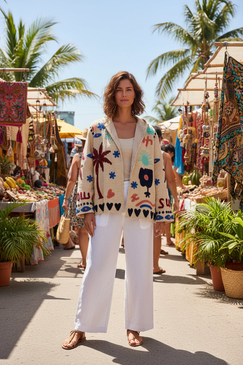 Coastal Sunset Reversible Jacket