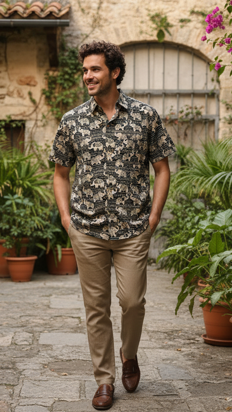 Desert Tradition Designer | Handmade Block Print Premium Cotton shirts for men | Regular Fit