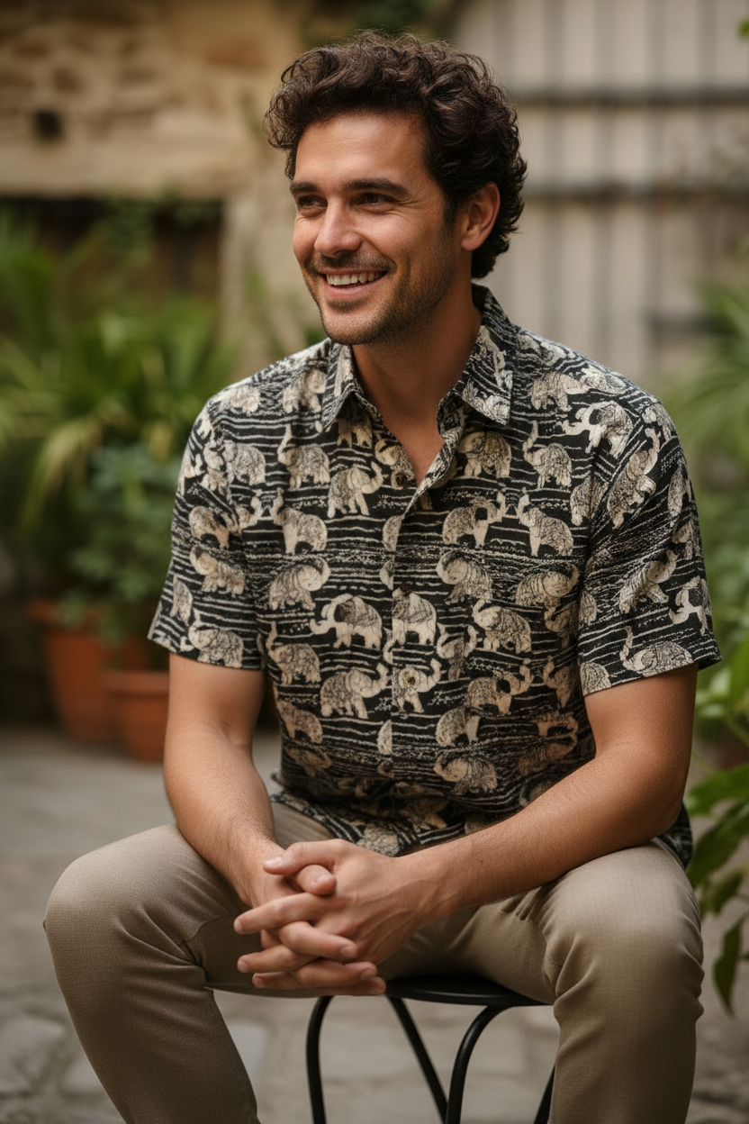 Desert Tradition Designer | Handmade Block Print Premium Cotton shirts for men | Regular Fit