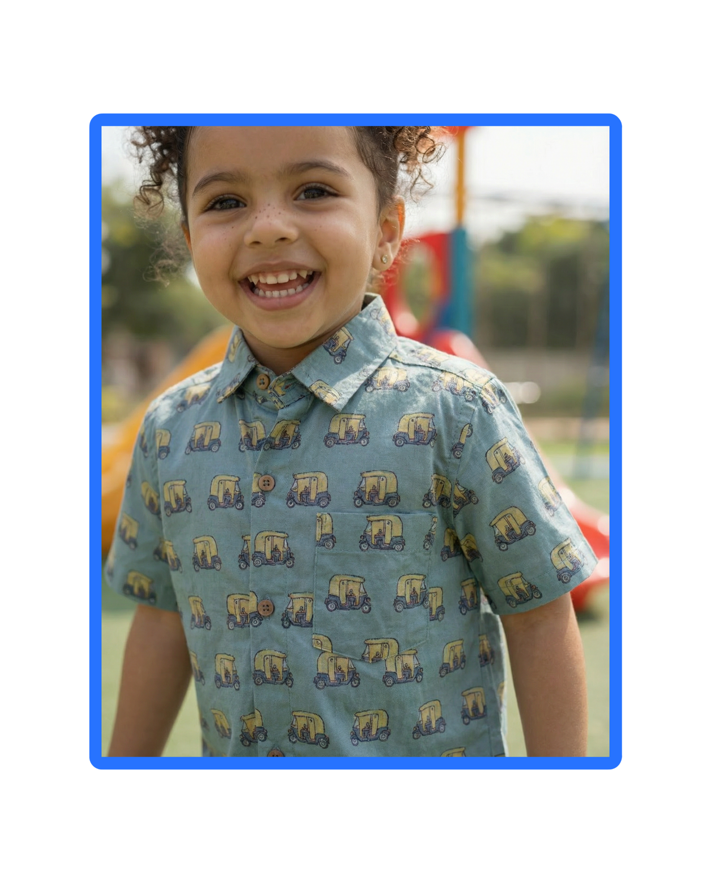 Tuk Tuk Tales - Blue Kids Shirt